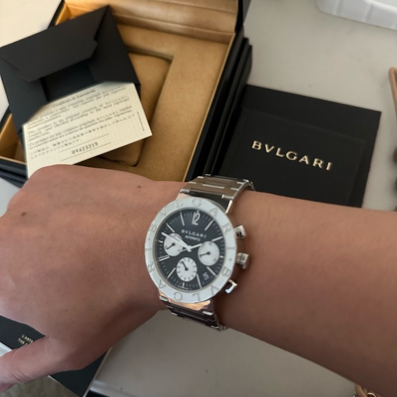 Bulgari Chronograph mens watch! Like new! - Picture 2 of 4